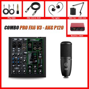 Bộ hát livestream Mackie FX6Pro V3 AKG P120